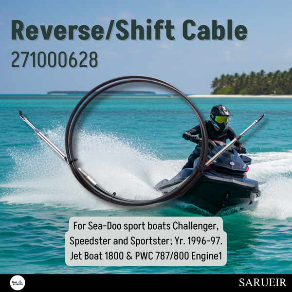 271000628 (275.5CM) Cable de marcha atrás/cambio para PWC Sea-Doo Speedster Challenger Sportster