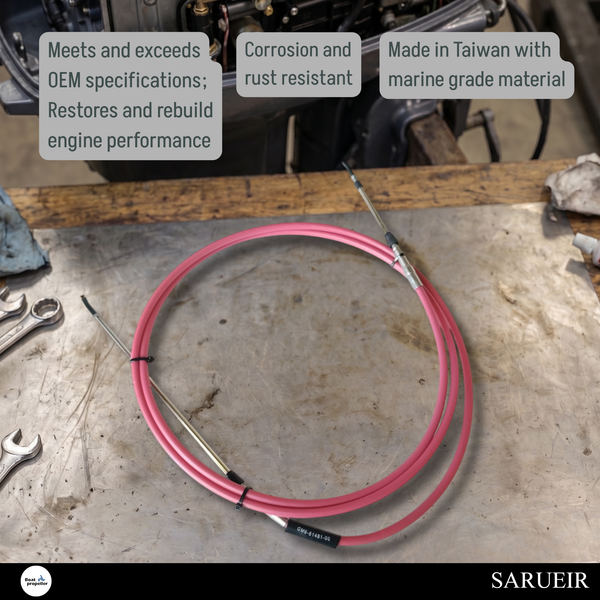 Steering cable installation for Yamaha Super Jet (WSM 002-059-03) OEM replacement part