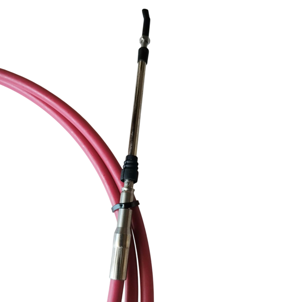 Close up view of one end of the GM6-61481-00 steering cable
