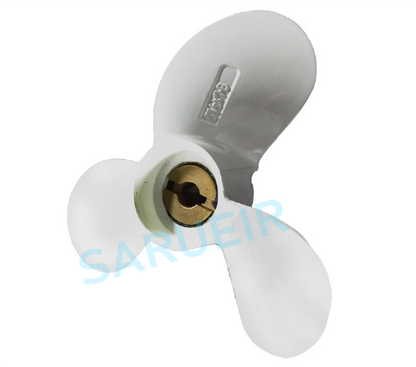 Propeller 6E0-45943-00-EL 6E0-45943-09-00 Compatible with Yamaha Outboard 4HP / 5HP, Right Hand (PIN Type 7 1/2 X7)