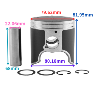 66V-11635-00 Oversize 0.25 Piston Kit For Yamaha Waverunner GP XLT 1200 PV PWC 1999-2005