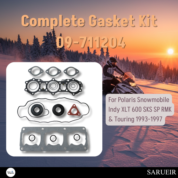 Polaris Indy XLT 600 complete engine gasket kit replacing OEM 09-711204