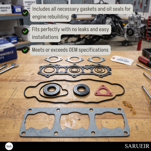 Includes all essential cylinder base gaskets, head O-rings, and seals for XLT 600 leak-free compression.